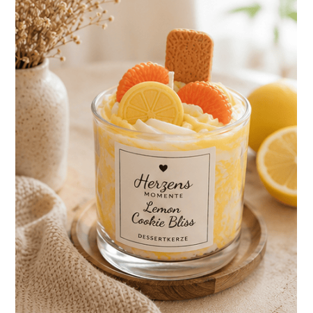 Zitronen Dessertkerze Lemon Cookie Bliss | Herzens Momente