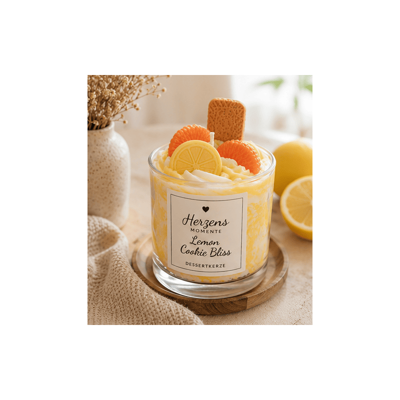 Zitronen Dessertkerze Lemon Cookie Bliss | Herzens Momente