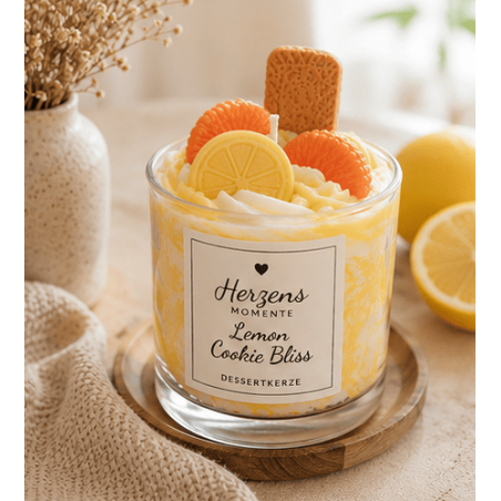 Zitronen Dessertkerze Lemon Cookie Bliss | Herzens Momente