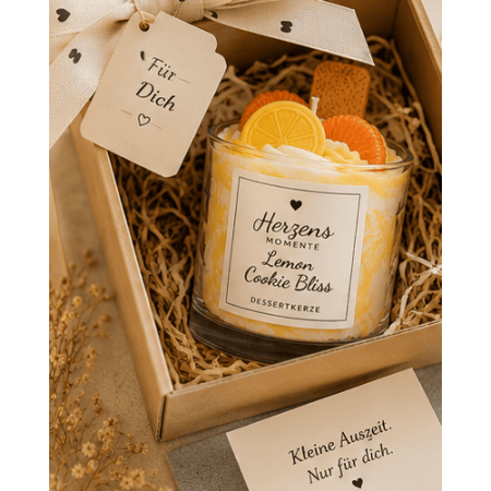 Zitronen Dessertkerze Lemon Cookie Bliss | Herzens Momente