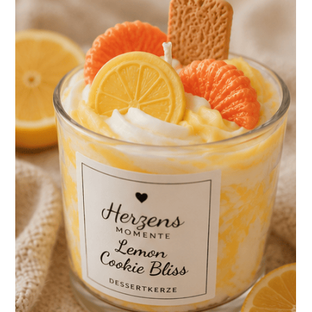 Zitronen Dessertkerze Lemon Cookie Bliss | Herzens Momente
