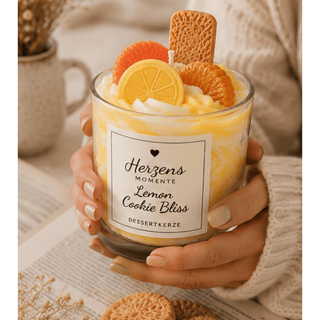 Zitronen Dessertkerze Lemon Cookie Bliss | Herzens Momente
