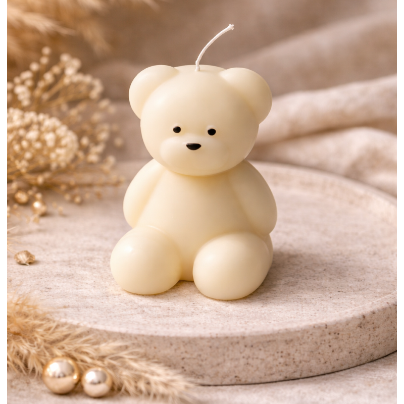 Teddybär Kerze