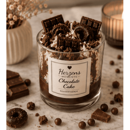 Chocolate Cake Dessertkerze aus Sojawachs | Herzens Momente
