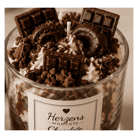 Chocolate Cake Dessertkerze aus Sojawachs | Herzens Momente
